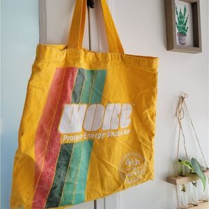 WOKE Tote bag Protein Energy Bad bag Yellow